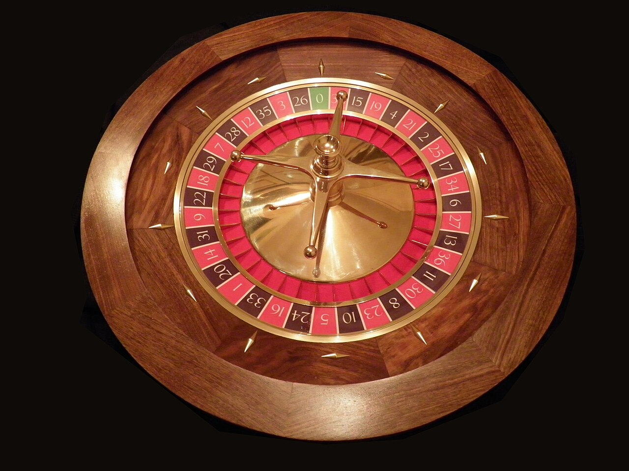 Roda roulette di meja casino